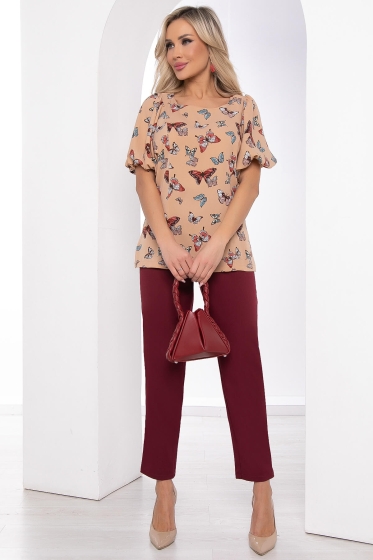 Костюм "Фрея" (беж/бордо) К8425