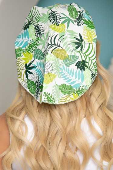 Бандана-косынка (зеленая монстера) БК7