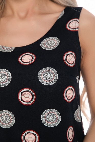 Сарафан Вечерняя звезда черный П10096