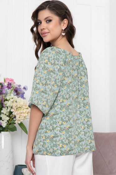 Блуза "Аксинья" (олива) Б5947