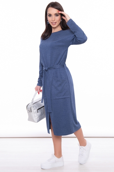 Платье "Кристель" (джинс) П3198