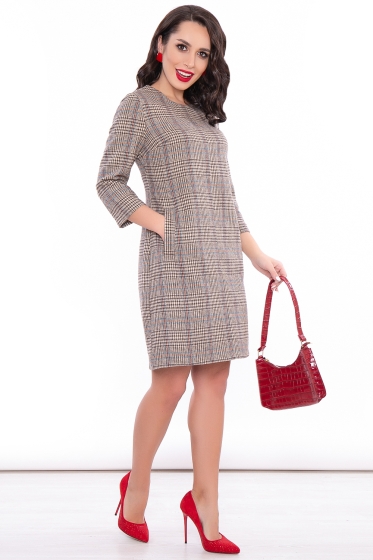 Платье "Жаклин" (клетка) П3157