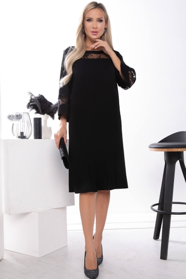 Платье "Роскошный выход" (блэк) ХИТ П7617