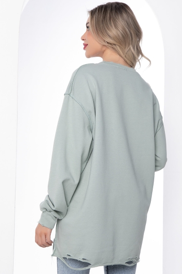 Джемпер "Добавь красок!" (олива) Б8733