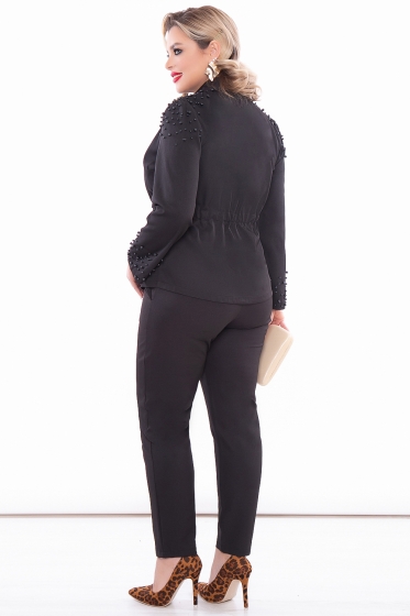 Костюм с брюками "Жемчуг" (блэк) К3094