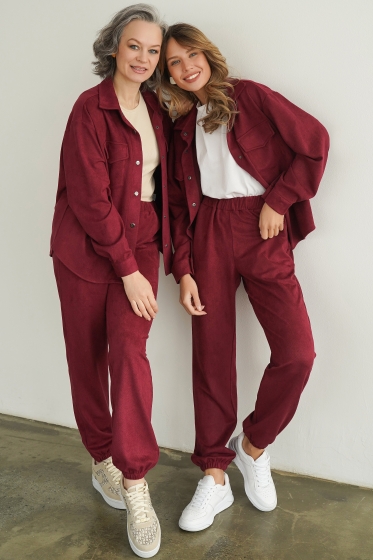 Костюм "На пульсе моды" (бордо) К5025