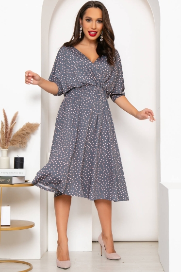 Платье "Беверли" (графит) П4316