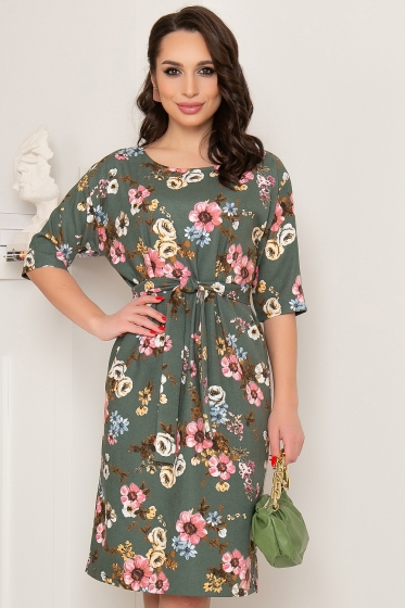 Платье "Эдельвейс" (цветы) П3165