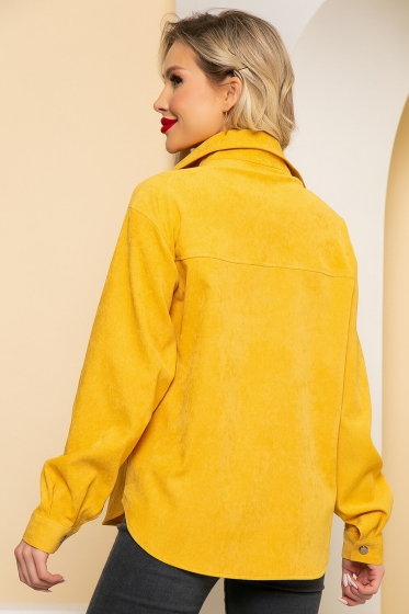 Рубашка "На пульсе моды" (горчица) Б4396