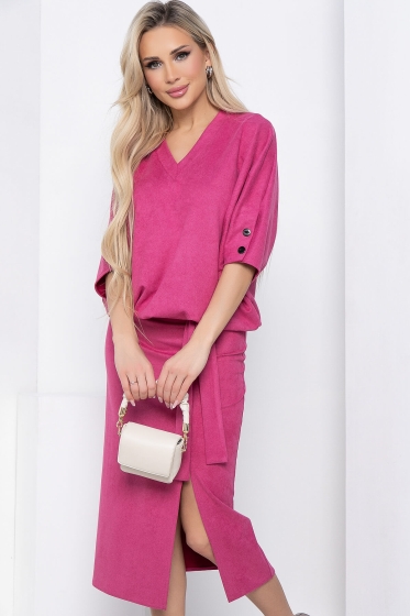 Платье "Вэнсдей" (розовое) П8565