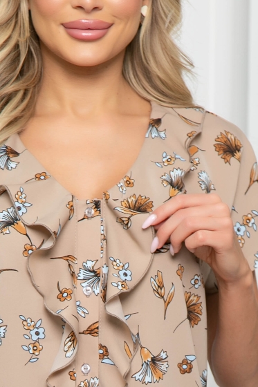 Блуза "Амина" (капучино) Б5395