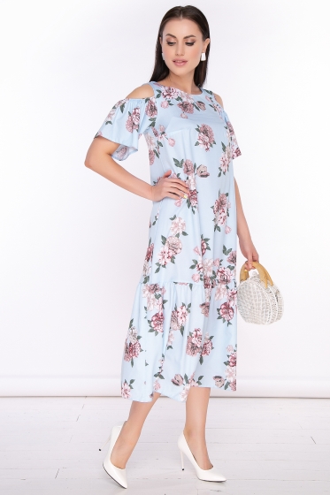 Платье "Марианна" (пионы) П3375