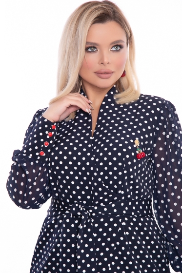 Платье "Изюминка" (блю) П3193