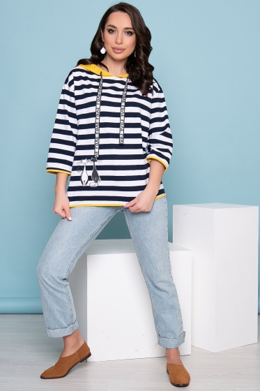 Футболка "Кэтс" (желтый капюшон) Б3414