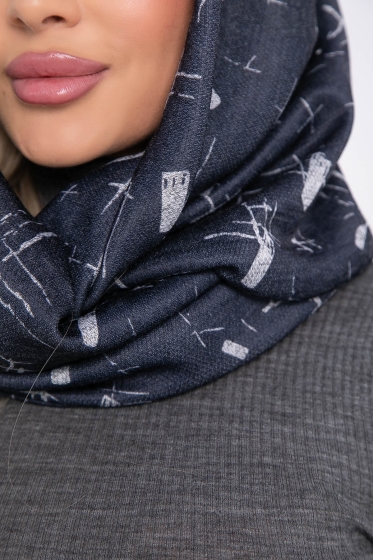 Снуд (темно-синий/абстракция) СТ16