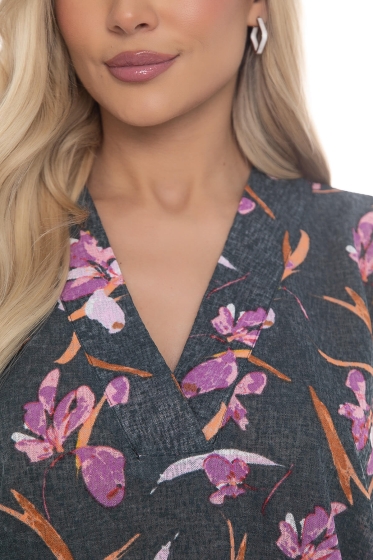 Блуза "Бэри Леди" зеленый графит Б10281