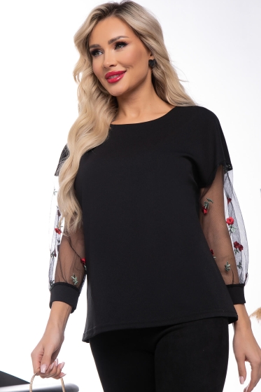 Блуза "Агнесса" (блэк) НЬЮ Б7578