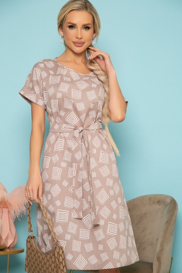 Платье "Бренди" (кофе с молоком) П3822