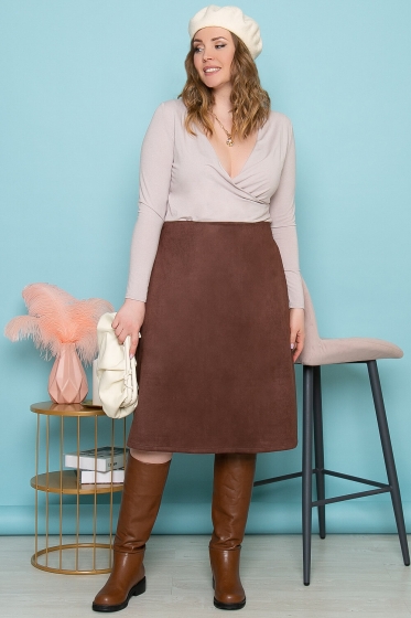 Юбка "Блэр" (шоколад) Ю3337