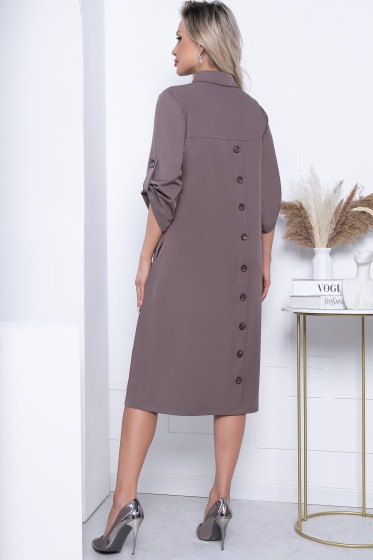 Платье "Сабина" (какао) П7121