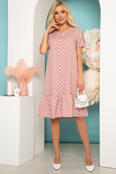 Платье "Магия цветов" (пыльная роза) П3883