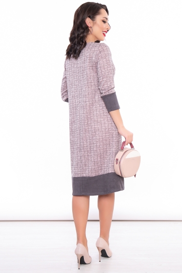 Платье "Алиса" (пыльная роза) П3146