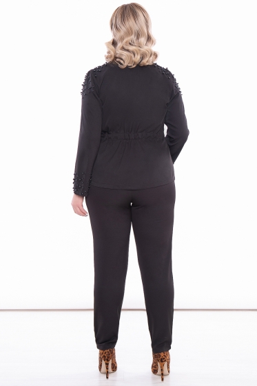 Костюм с брюками "Жемчуг" (блэк) К3094