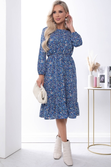 Платье "Лисбет" П7338 (синее)