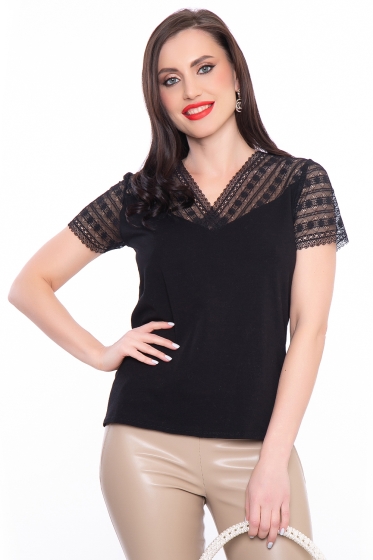 Блуза "Мечта кокетки" (блэк) НЬЮ Б3143