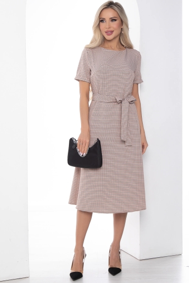 Платье "Подиум" (клетка) П9096
