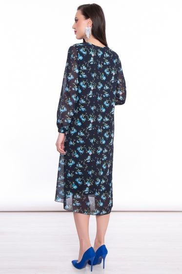 Платье "Волшебная история" (незабудки) П3089