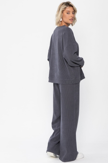Костюм трикотажный Августа ХИТ (темно-серый) К14345-5М