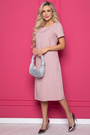 Платье "Европейский шик" (пудра) П8331