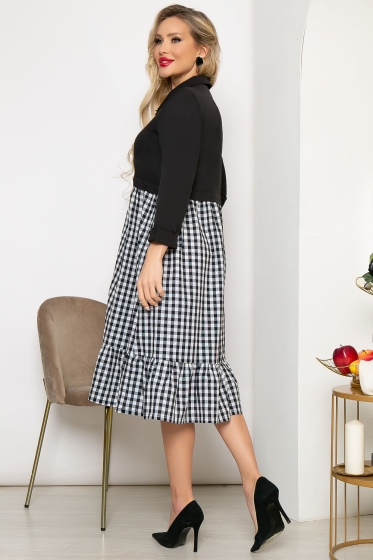 Платье "Нателла" (блэк) П4258