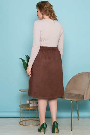 Юбка "Блэр" (шоколад) Ю3337