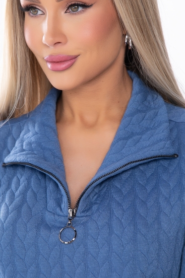 Джемпер "Игра по твоим правилам" (джинс) Б8217