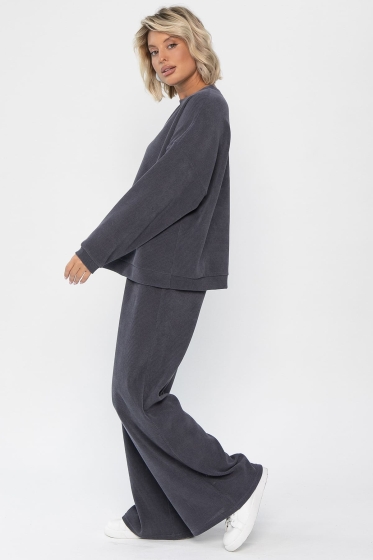 Костюм трикотажный Августа ХИТ (темно-серый) К14345-5М