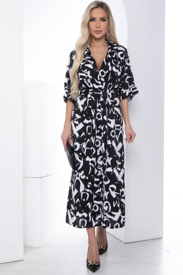 Платье "Алария" (черное) П9081