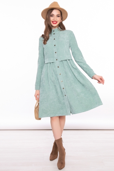 Платье "Муза" (весенняя зелень) П3111