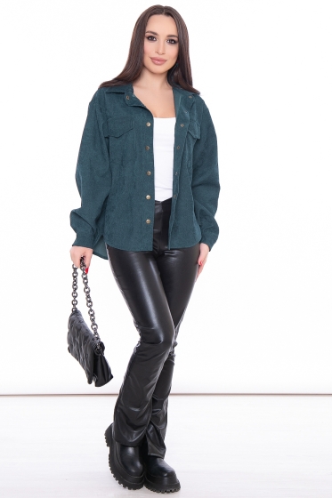 Рубашка "Будь в тренде" (изумруд) Б3162