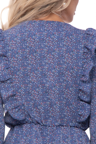 Платье "Купава" (голубое) П7452