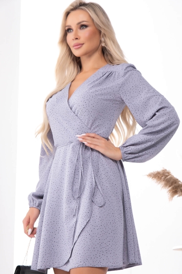 Платье "Моя прелесть" (серое)  П7461