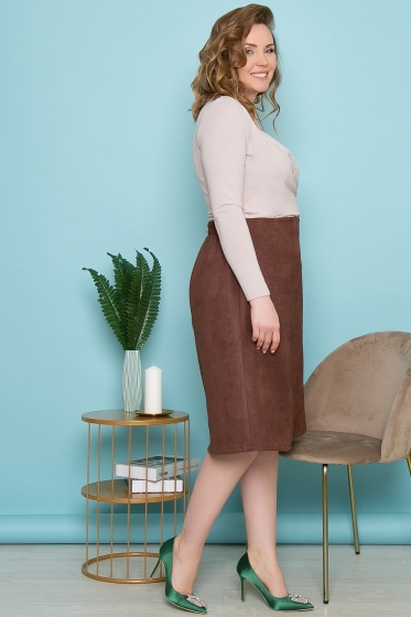 Юбка "Блэр" (шоколад) Ю3337