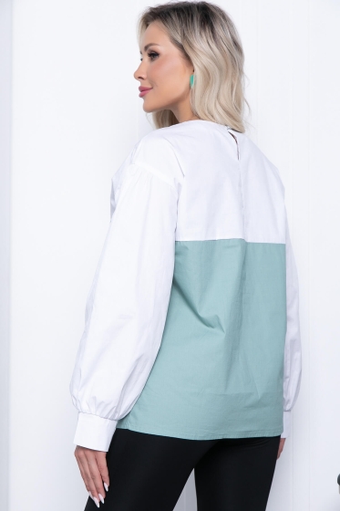 Блуза "Путь к совершенству" (фисташка) ХИТ Б7212