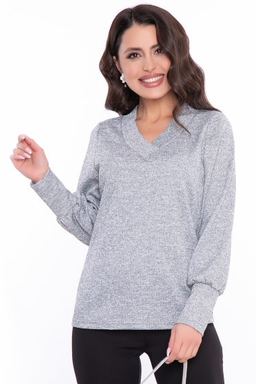Джемпер "Синди" с люрексом (серый) НЬЮ Б3197