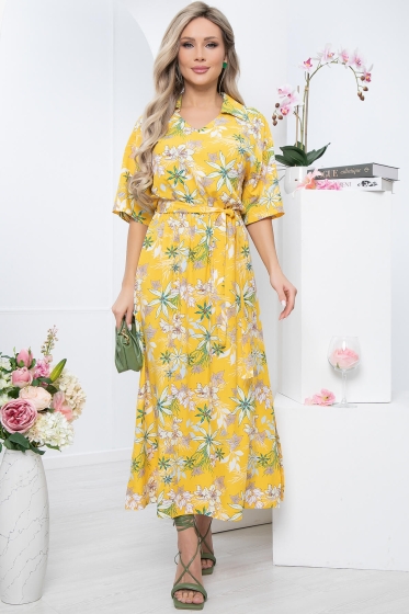 Платье "Имани" (желтое) П5687