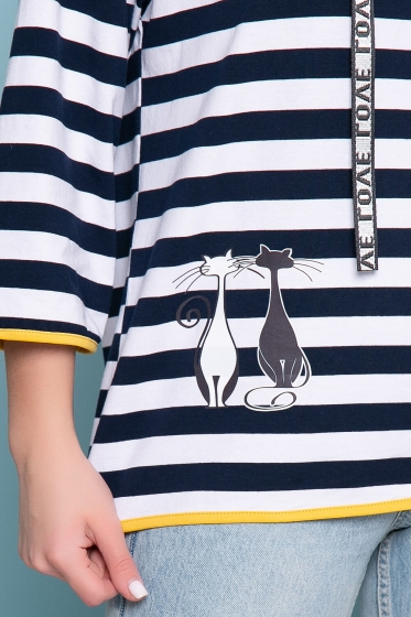 Футболка "Кэтс" (желтый капюшон) Б3414