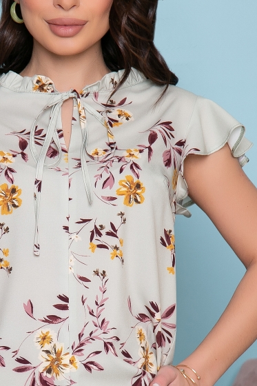 Блуза "Прекрасная незнакомка" (фисташка) Б3394