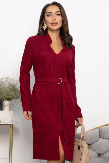 Платье Классическая грация (вишневое) П13666-19М