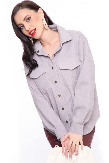 Рубашка "Будь в тренде" (грей) Б3159